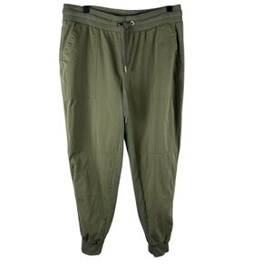 ME+EM Green Drawstring Jogging Pants Size 12